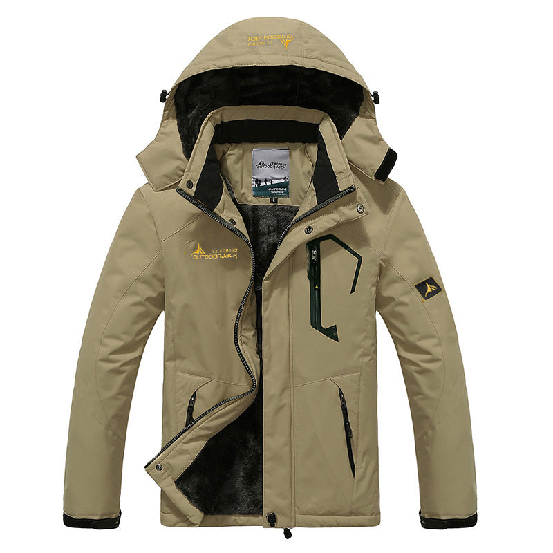 Men's Winter Parka with Faux Fur