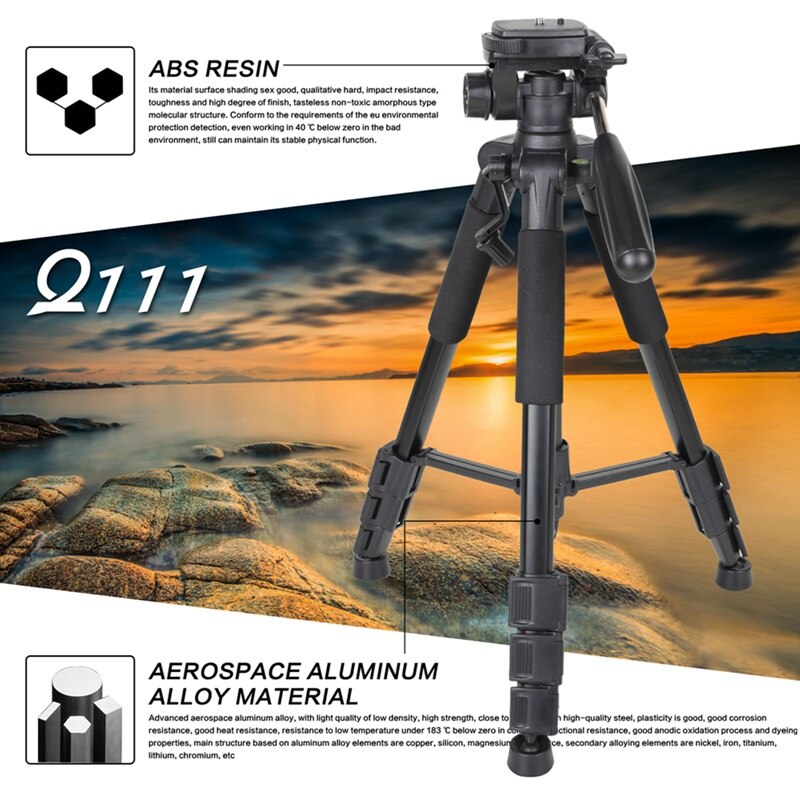 Professional Travel Aluminum Camera Tripod Stand