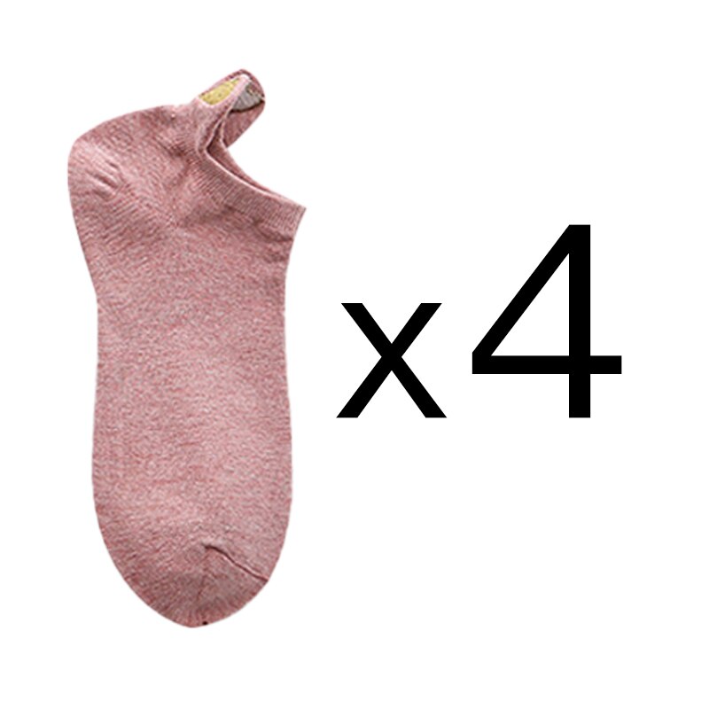 Women's Short Socks 4 Pairs Set
