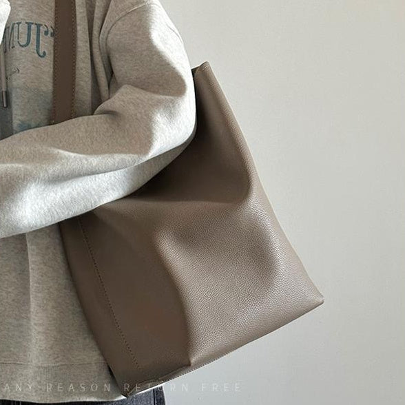 Large Capacity Bucket Shoulder Tote Bag