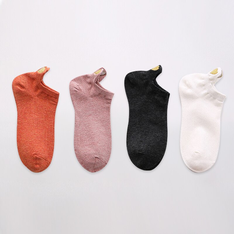Women's Short Socks 4 Pairs Set