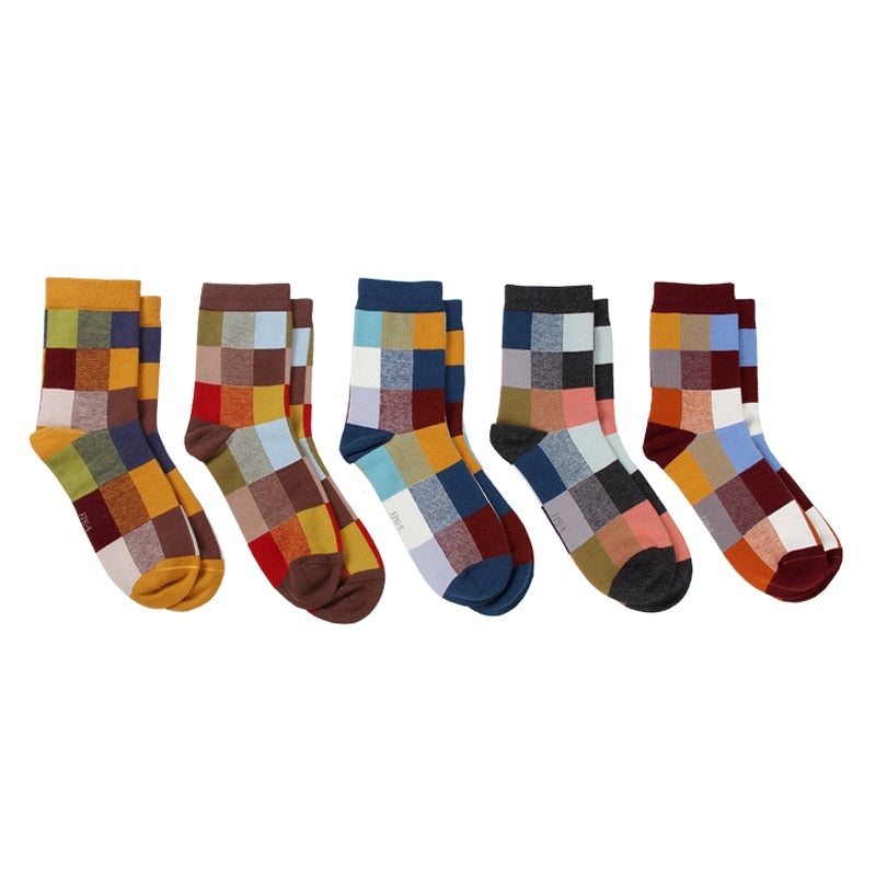 Men's Cotton Compression Socks 5 Pairs Set