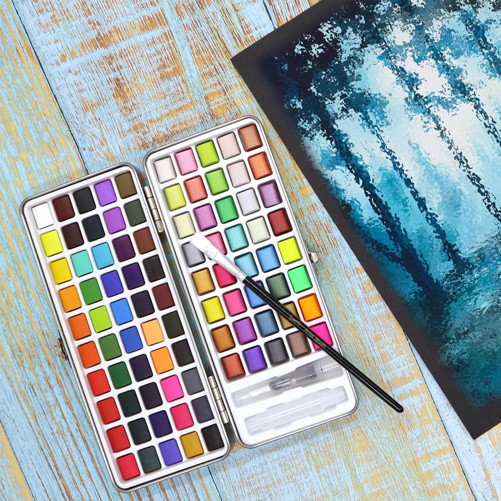 72-90 Color Solid Watercolor Paint