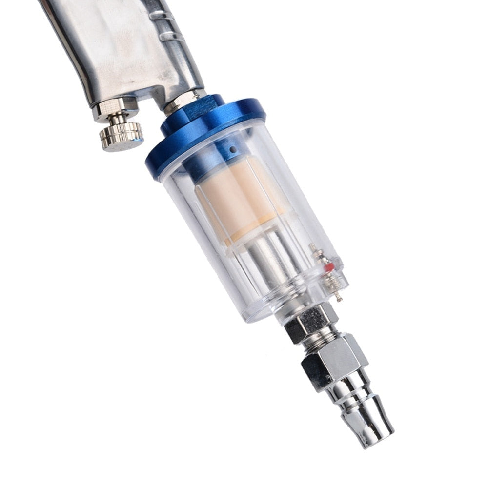 Spray Gun Air Regulator Gauge, In-line Water Trap Filter and Adapter