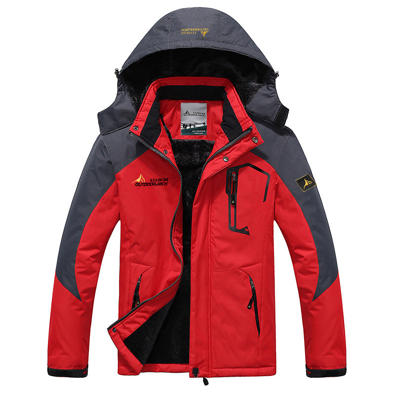 Men's Winter Parka with Faux Fur