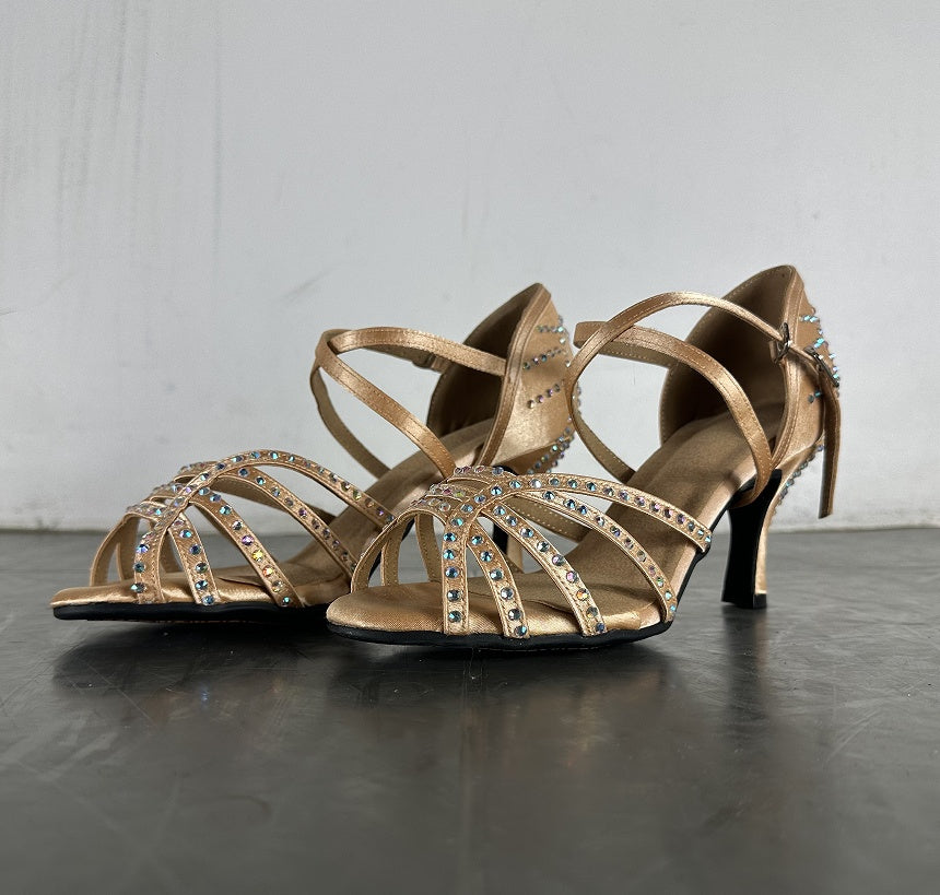 Diamond Latin Dance Women's High Heel Dancing Shoes