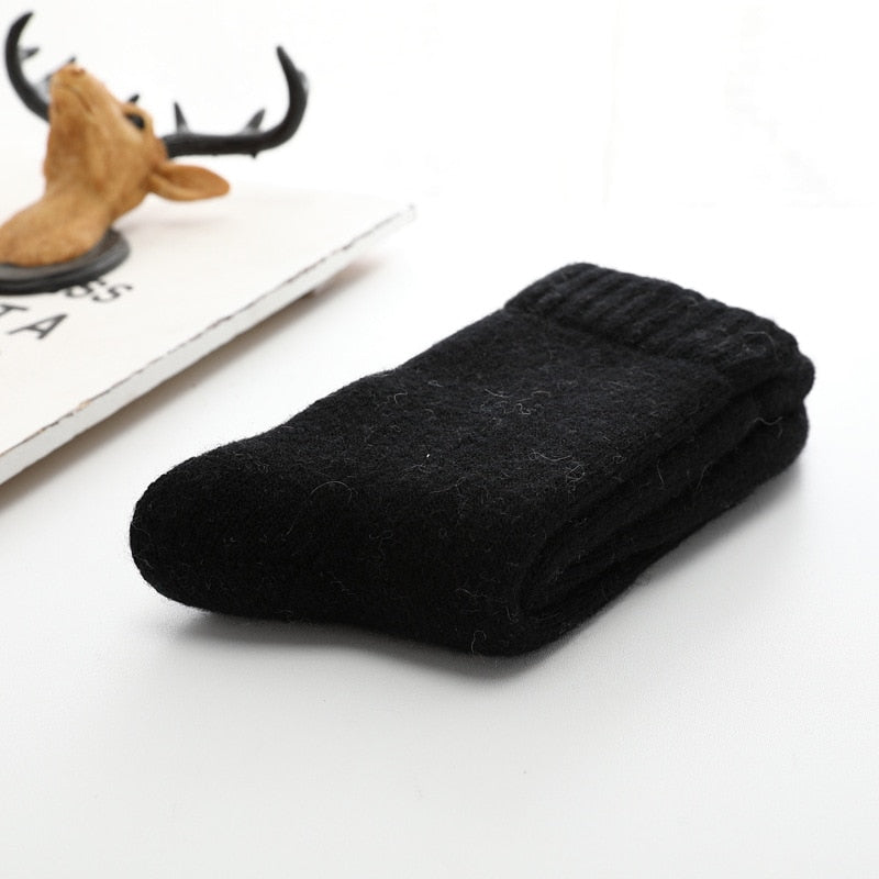 1 Pair of Wool Men's Slipper Socks in Different Colors