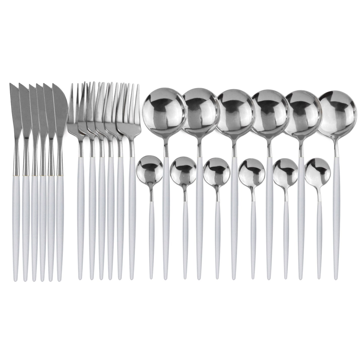 Colorful Stainless Steel Dinnerware Set