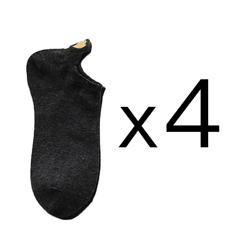 Women's Short Socks 4 Pairs Set