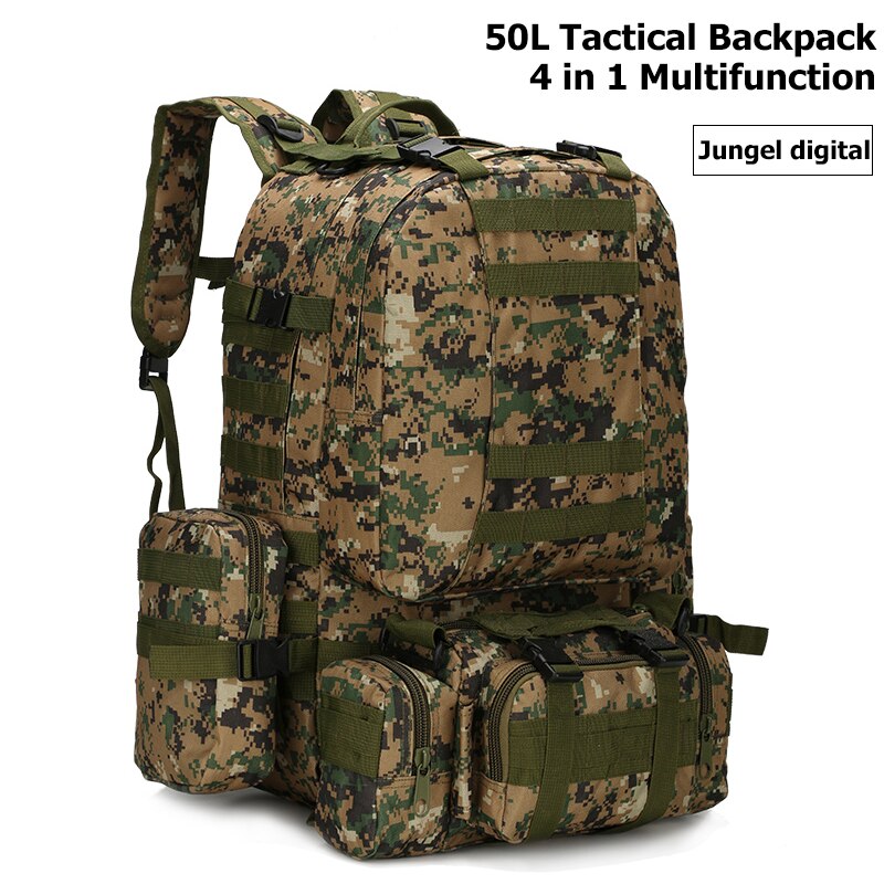 Men's 4 in 1 Tactical Style Multi-Pocket Backpack