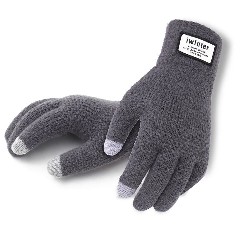 Men's Knitted Touchscreen Gloves
