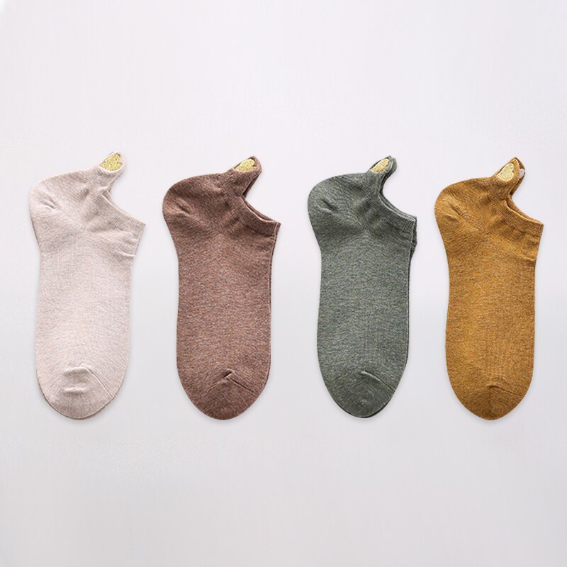 Women's Short Socks 4 Pairs Set