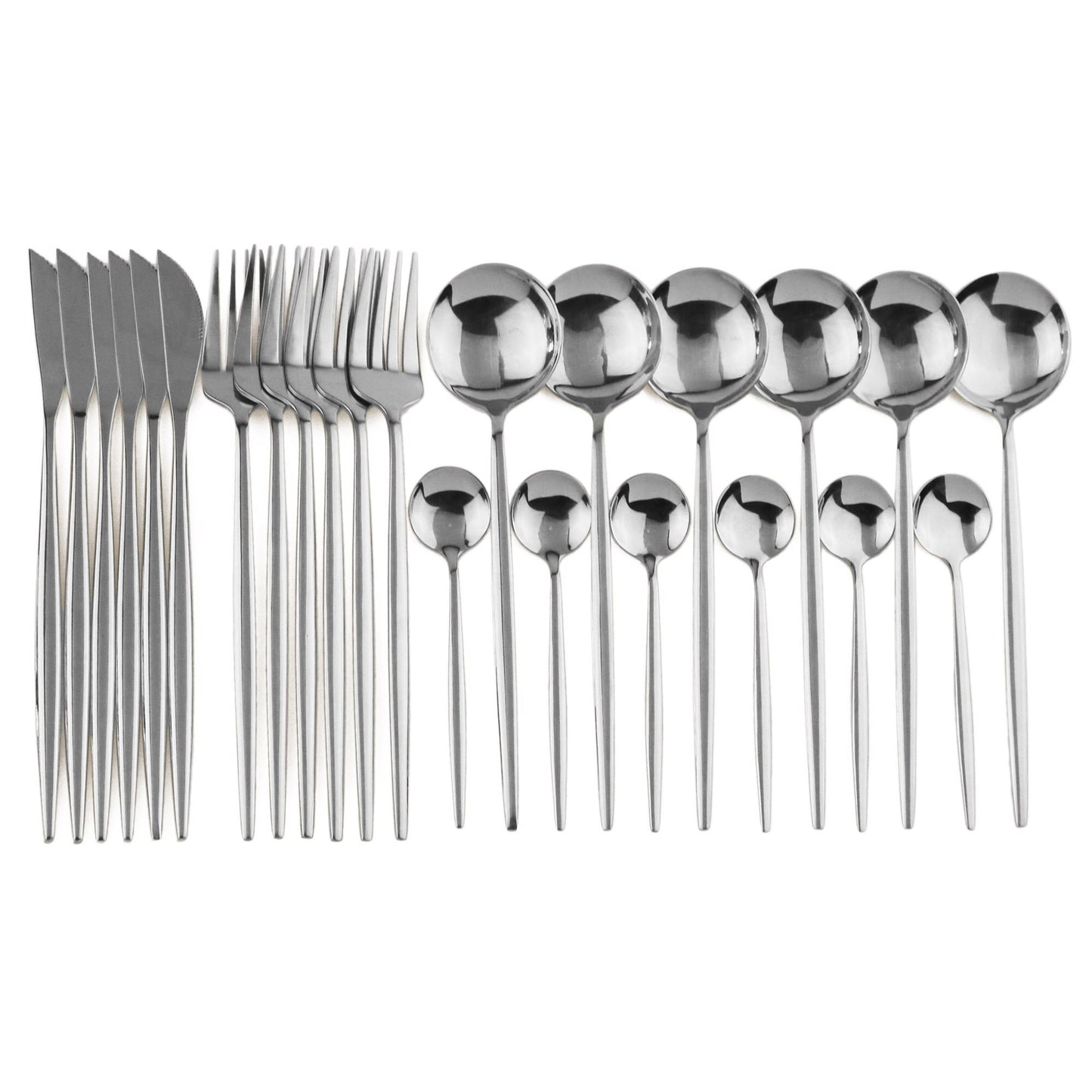 Colorful Stainless Steel Dinnerware Set