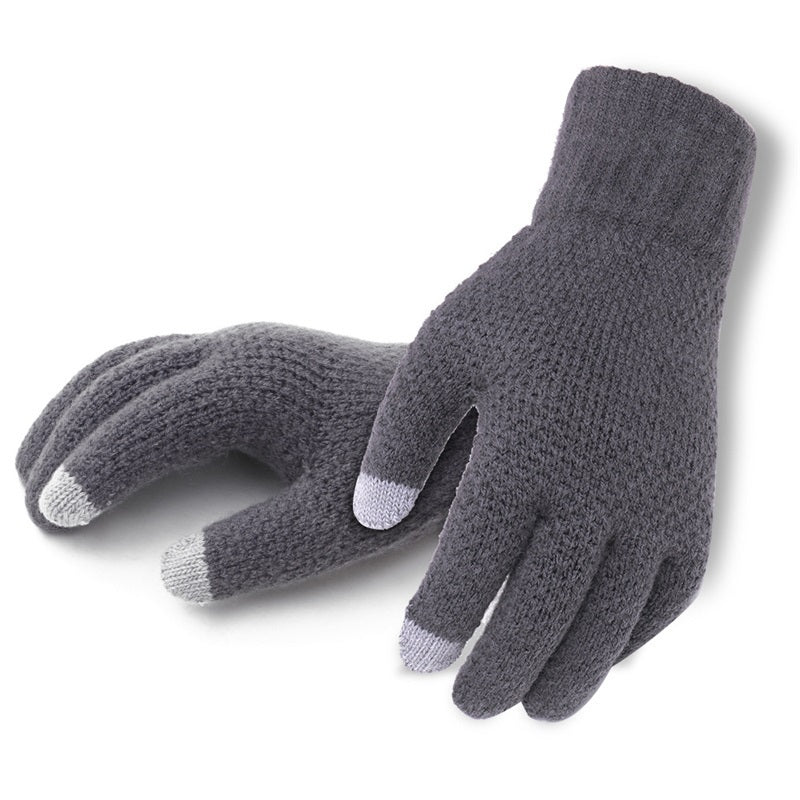 Men's Knitted Touchscreen Gloves