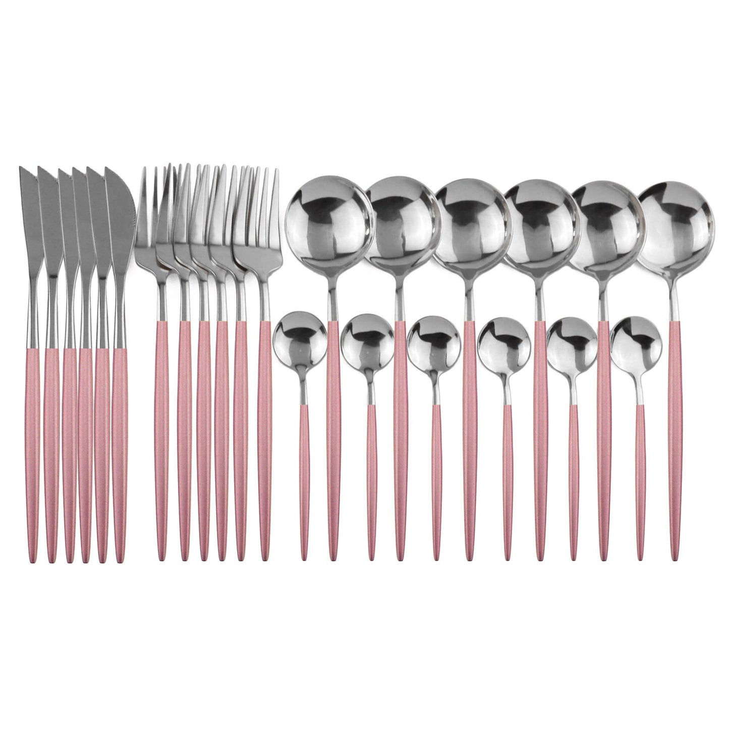 Colorful Stainless Steel Dinnerware Set