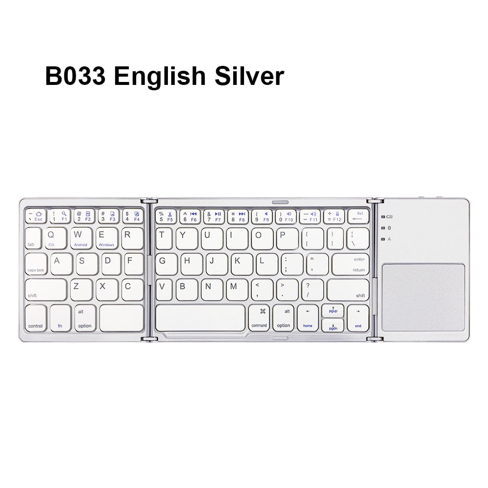 Foldable Bluetooth Keypad with Touchpad