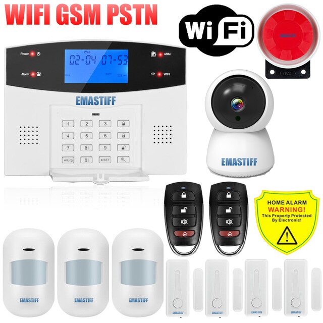IOS Android APP Wired Wireless Home Security System