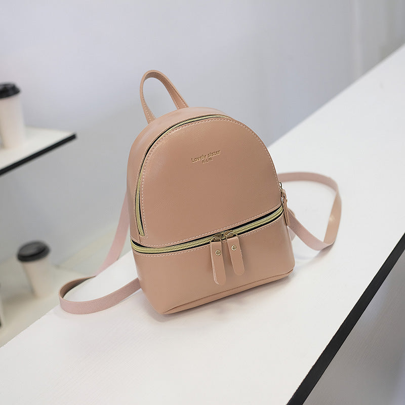 Mini Oil Wax Leather Small Backpack