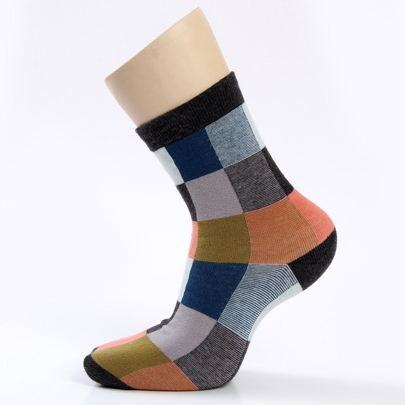 Men's Cotton Compression Socks 5 Pairs Set