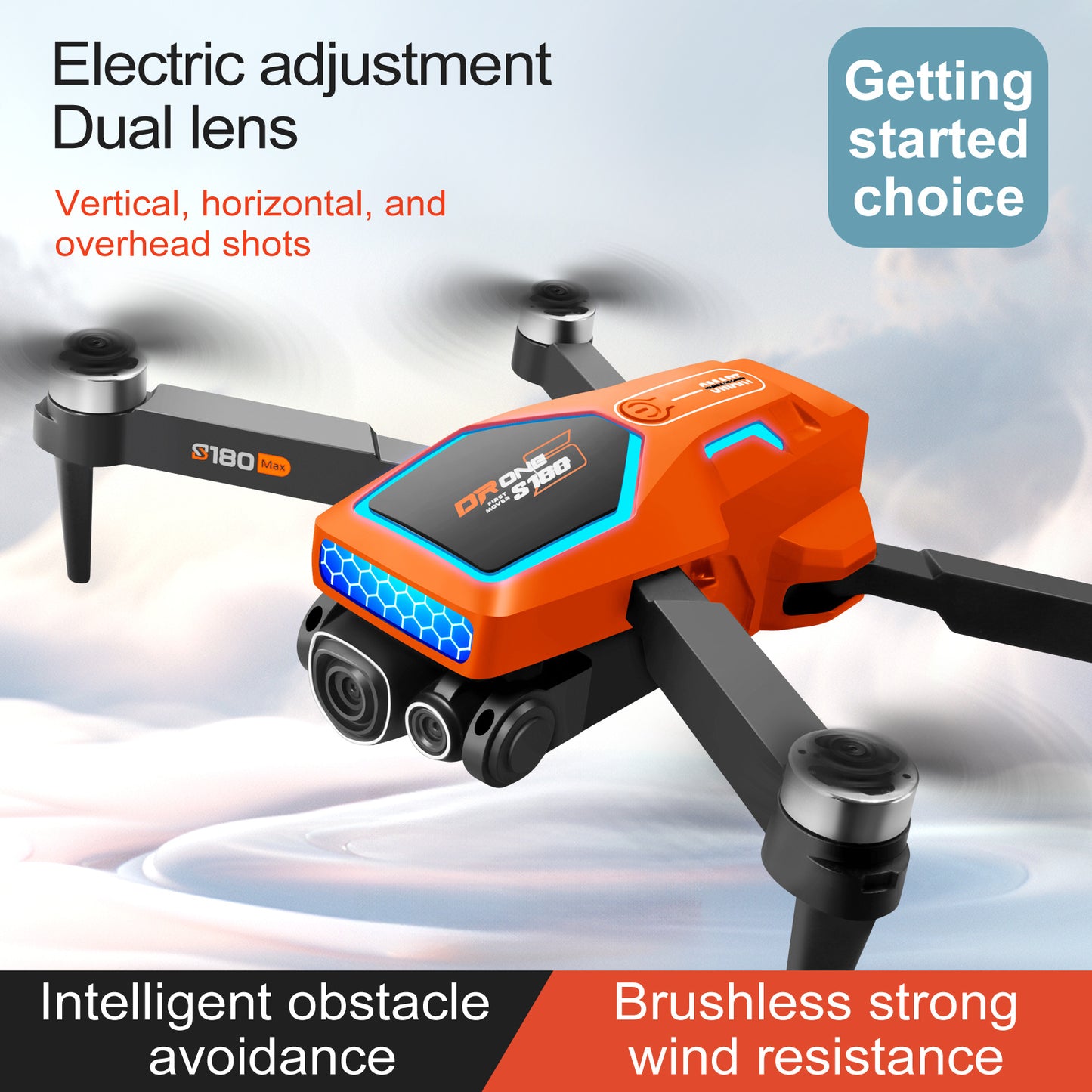 S180 Drone Brushless Power Intelligentobstacle Avoidance