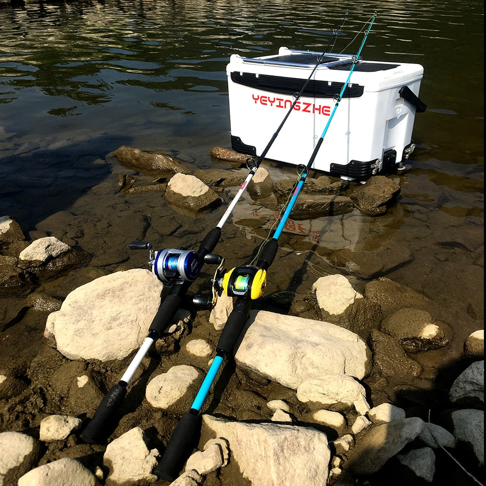 Carbon Fiber and Fiberglass Fishing Rod