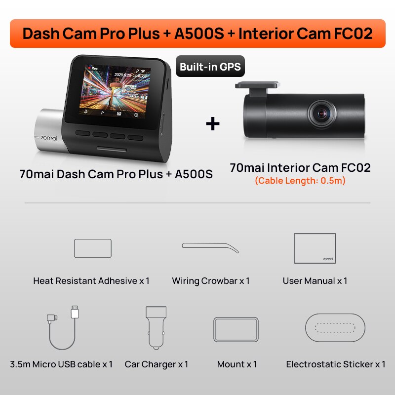 1944P GPS Voice Control Dash Cam