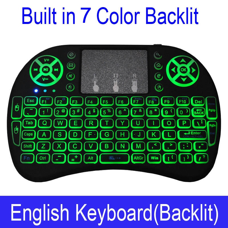 Mini Wireless Keyboard with Touchpad Remote Control