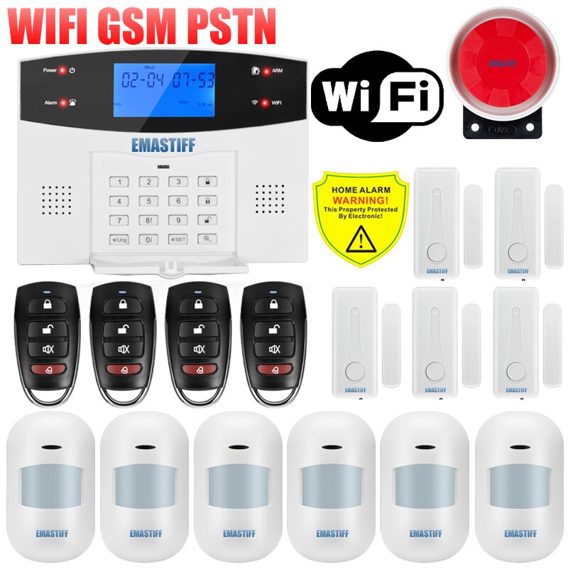 IOS Android APP Wired Wireless Home Security System