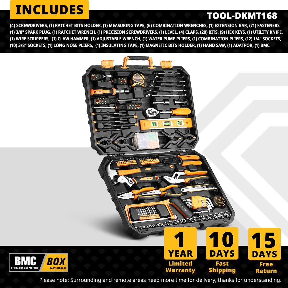 Household Tools Set with Box