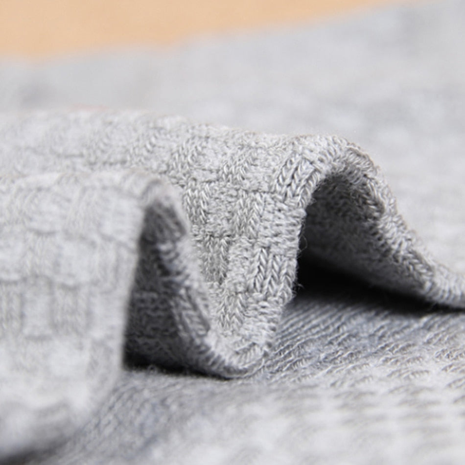Men's Textured Style Socks 10 Pairs Set