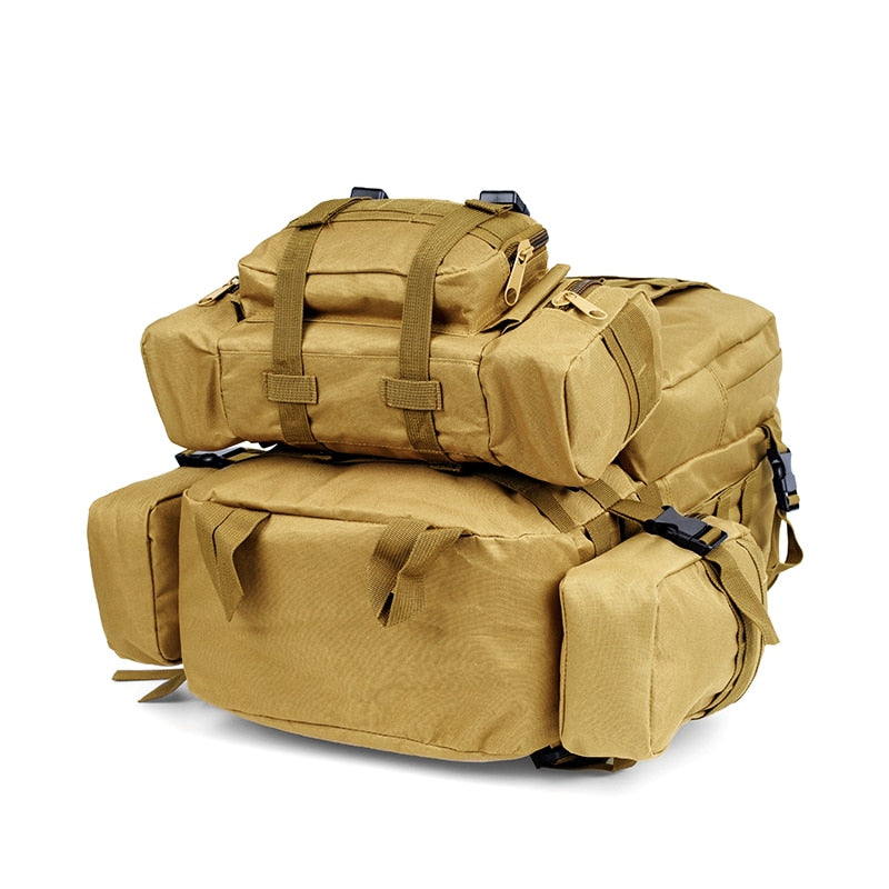 Men's 4 in 1 Tactical Style Multi-Pocket Backpack