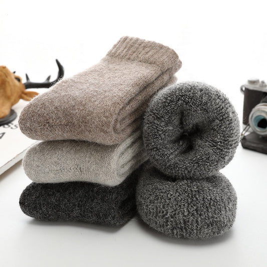 1 Pair of Wool Men's Slipper Socks in Different Colors
