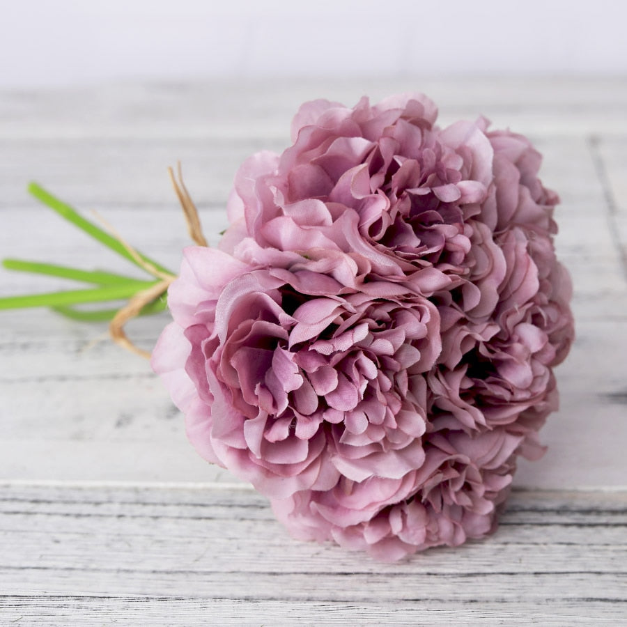 Artificial Peony for Home Decor 5 pcs Set