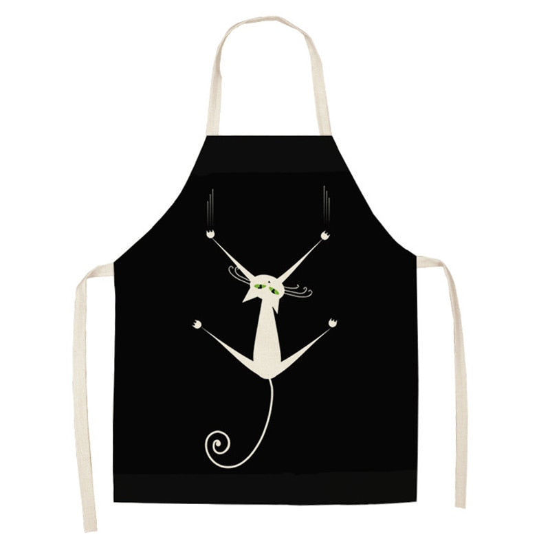 Women's Cat Printed Kitchen Apron