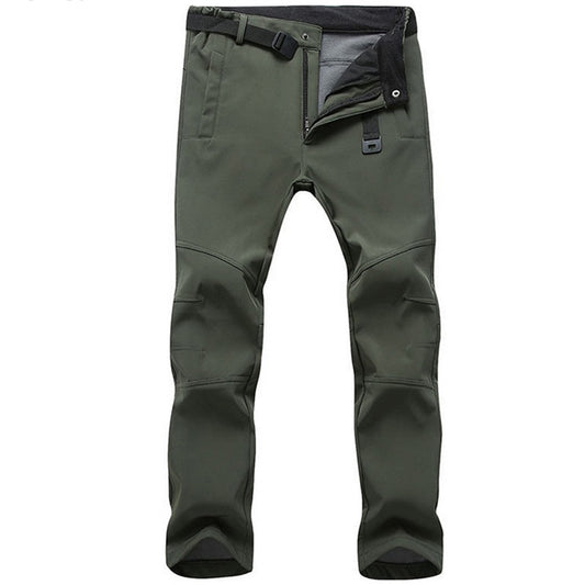 Fashion Winter Stretch Waterproof Fleece Men's Pants