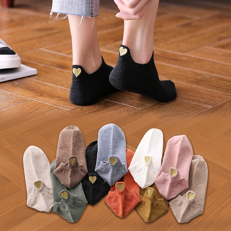 Women's Short Socks 4 Pairs Set