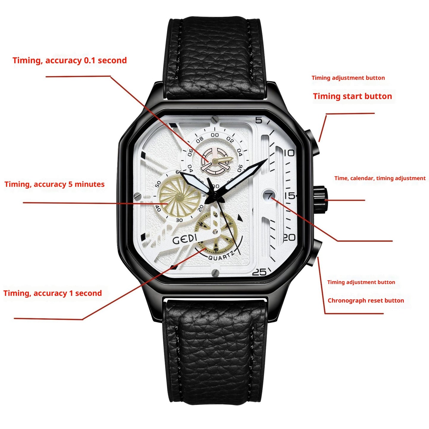 Men's Waterproof Quartz Watch Luminous