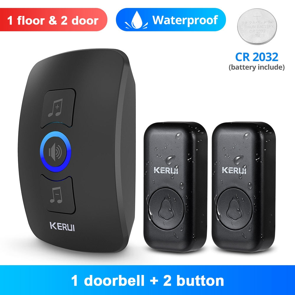 Songs Optional Waterproof Wireless Smart Doorbell