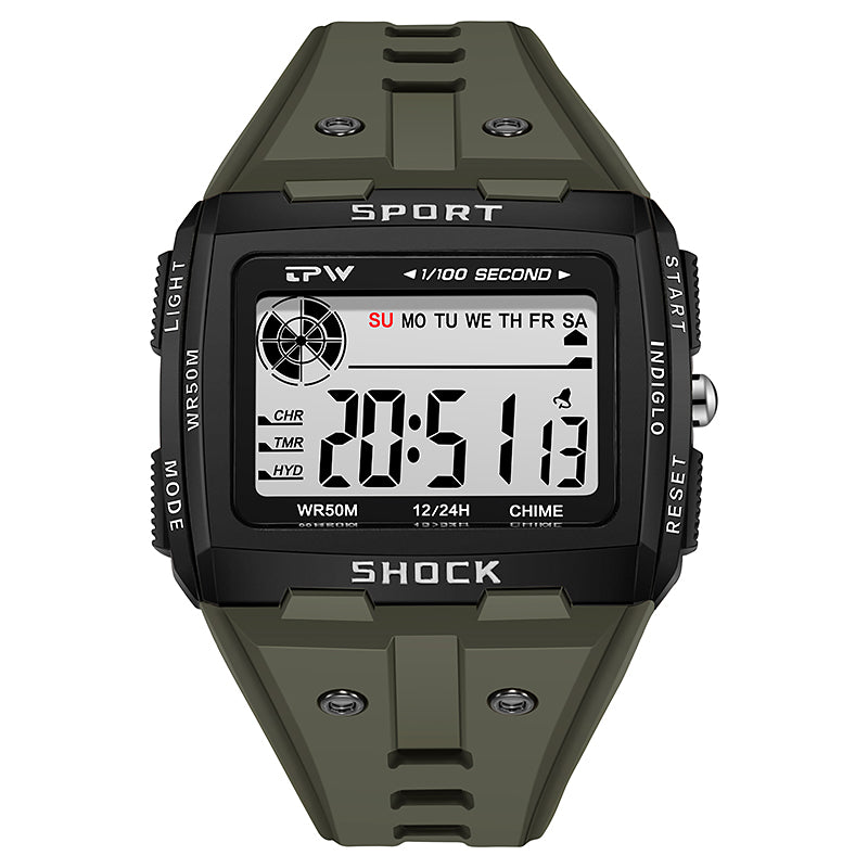 Men's 5ATM Waterproof Sports Watches