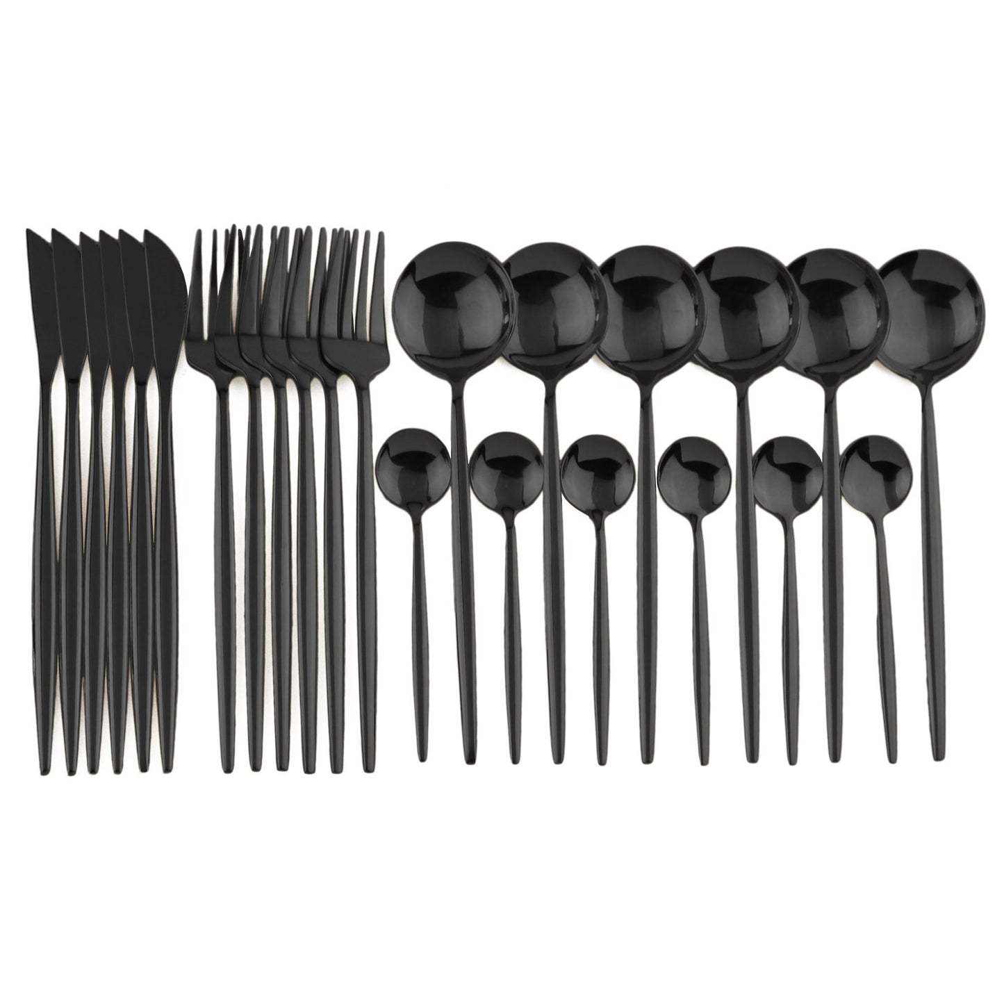 Colorful Stainless Steel Dinnerware Set