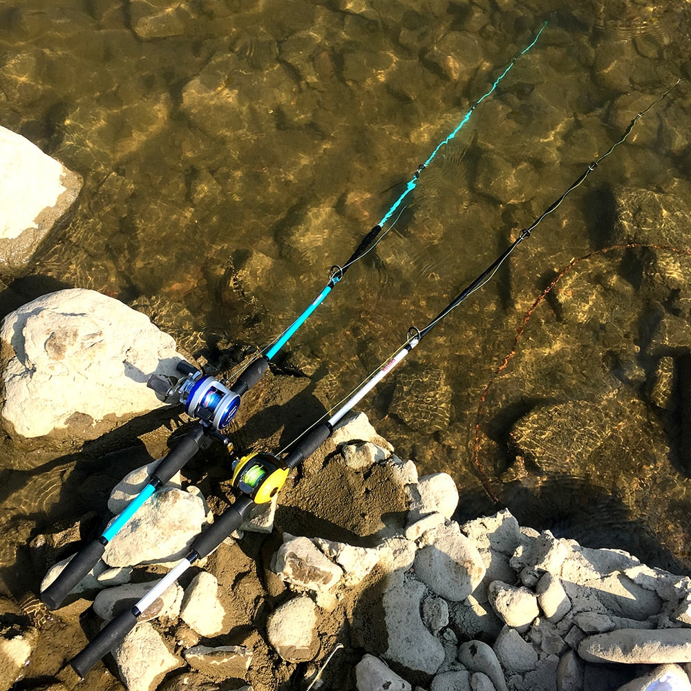 Carbon Fiber and Fiberglass Fishing Rod