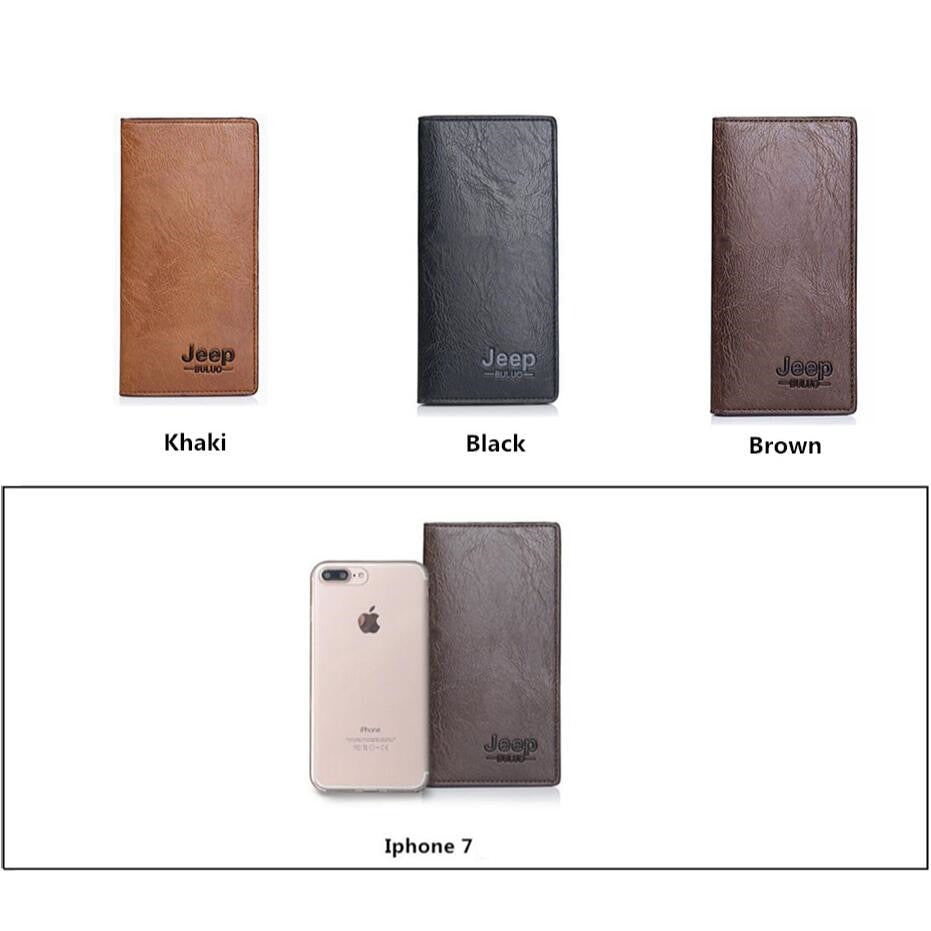 Men's Leather Messenger Bag with Phone Case