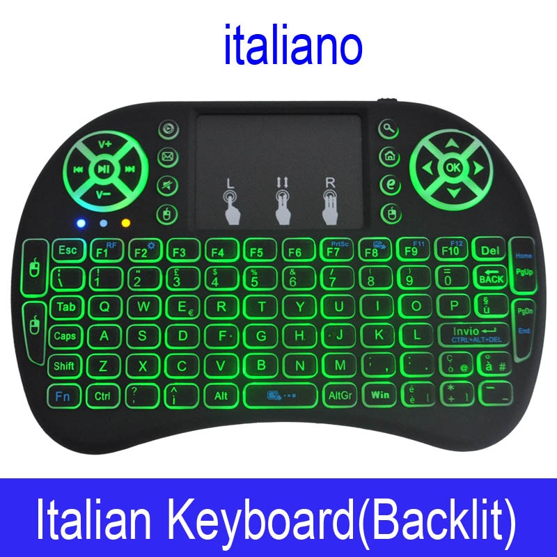 Mini Wireless Keyboard with Touchpad Remote Control
