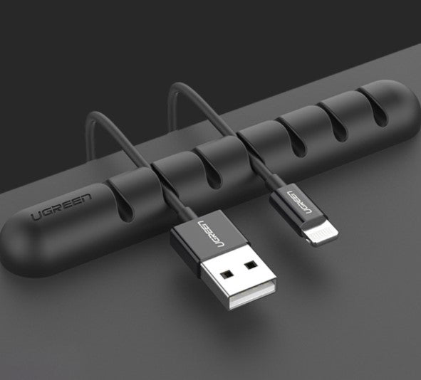 2 Pcs Flexible Silicone Cable Organizer