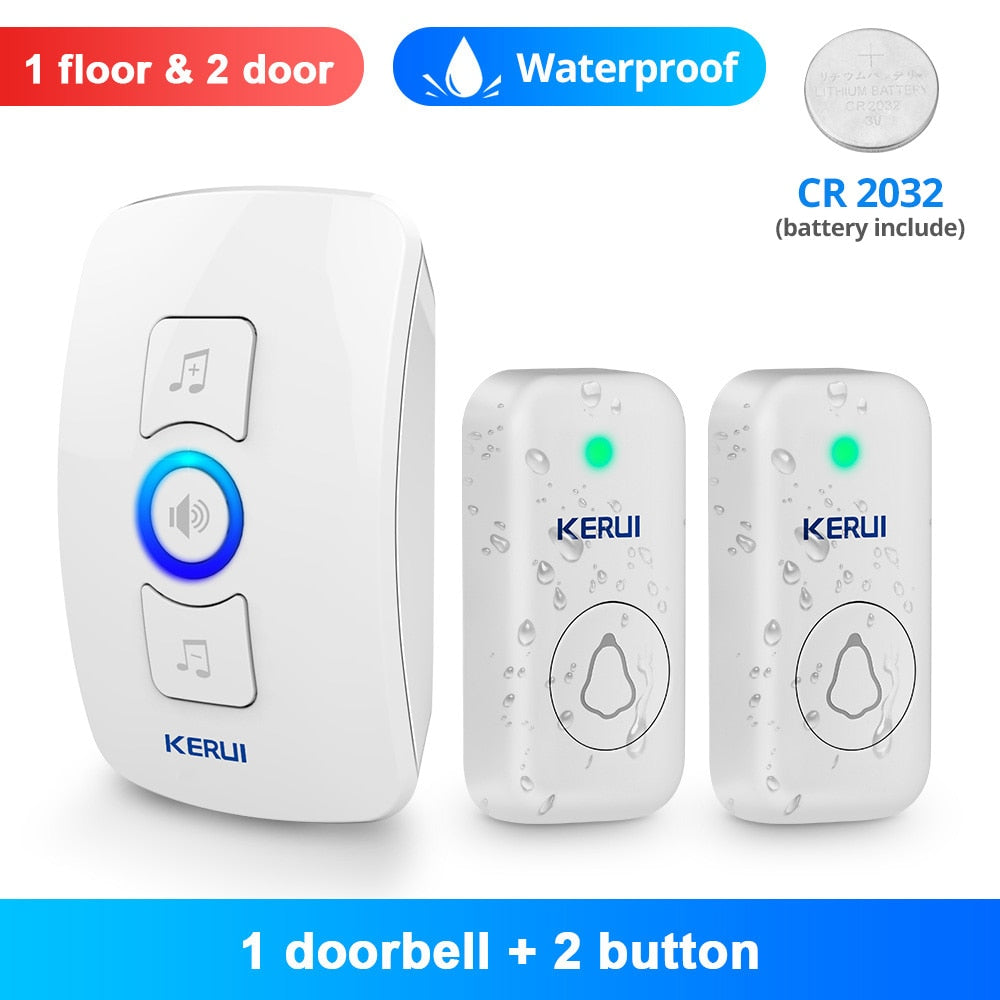 Songs Optional Waterproof Wireless Smart Doorbell