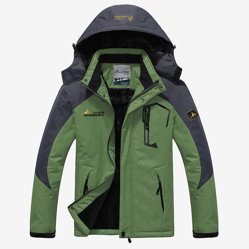 Men's Winter Parka with Faux Fur