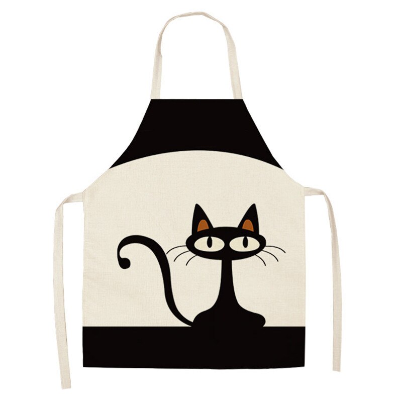 Women's Cat Printed Kitchen Apron