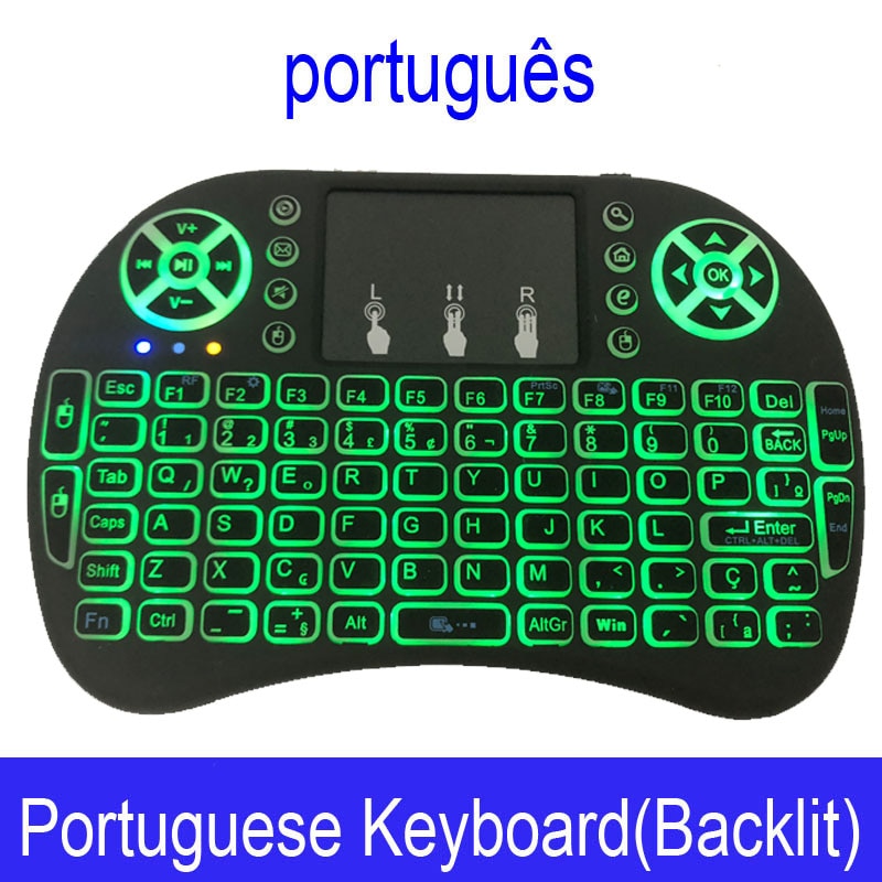 Mini Wireless Keyboard with Touchpad Remote Control
