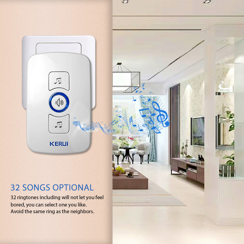 Songs Optional Waterproof Wireless Smart Doorbell