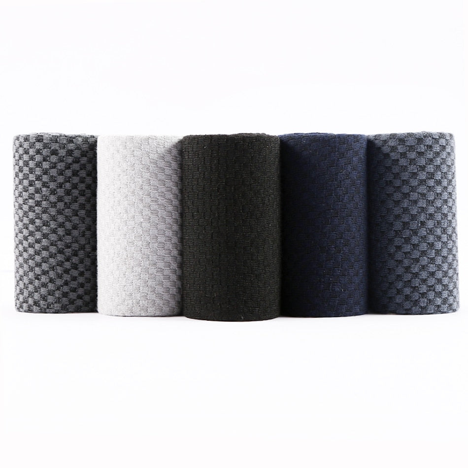 Men's Textured Style Socks 10 Pairs Set